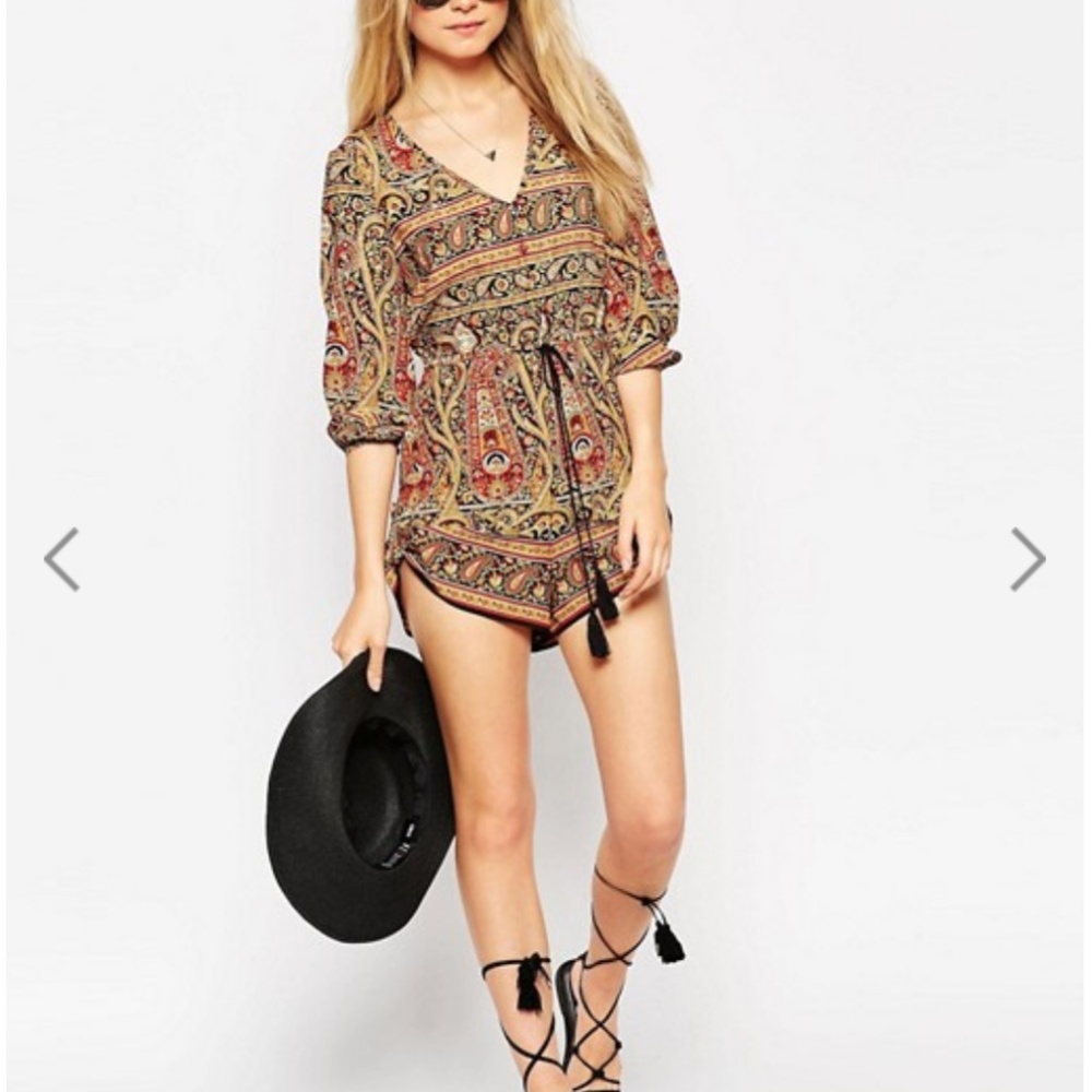 ASOS Gypsy printed boho romper
